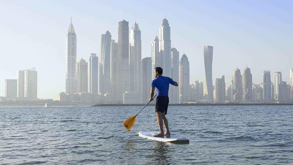 Fairmont The Palm_Dubai mit Reiseathleten_Sports_Skyline_Views - Fitnessurlaub Dubai - Fitness Holiday Dubai