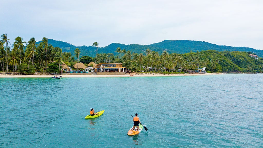 Tropische Resort-Stimmung auf Koh Samui fuer Fitnessurlaub